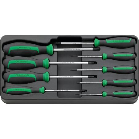 ES 4656/9 - Moduł wkrętaków do śrub TORX® TAMPER RESISTANT, T8 - T40 (9 szt.), wkładka plastikowa ES 4656/9 - Moduł wkrętaków do śrub TORX® TAMPER RESISTANT, T8 - T40 (9 szt.), wkładka plastikowa