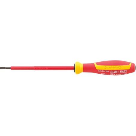 4660 VDE 1 - Wkrętak izolowany VDE DRALL+ do śrub z rowkiem, 2,5 x 75 mm