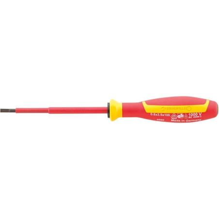4660 VDE 2 - Wkrętak izolowany VDE DRALL+ do śrub z rowkiem, 3 x 100 mm