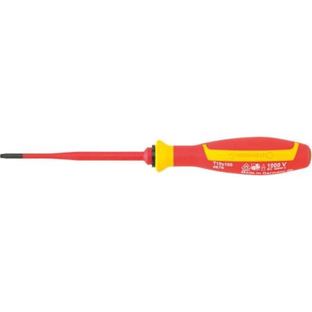 4676 VDE T10 - Wkrętak izolowany VDE DRALL+ do śrub TORX®, T10 x 100 mm 4676 VDE T10 - Wkrętak izolowany VDE DRALL+ do śrub TORX®, T10 x 100 mm