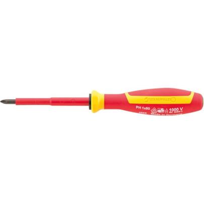 4665 VDE 0 - Wkrętak izolowany VDE DRALL+ do śrub Phillips, PH0 x 60 mm