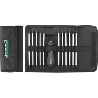 4798 - Rękojeść z 11 grotami do śrub z rowkiem, Phillips, Pozidriv, Torx, Hex i Hex z kulką