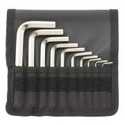 10760aCV/10T - Zestaw kluczy trzpieniowych zagiętych, krótkich, 6-kątnych, 1/16" - 3/8" (10 szt.)