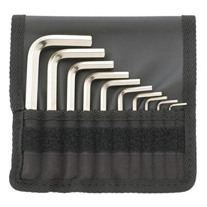 10760aCV/10T - Zestaw kluczy trzpieniowych zagiętych, krótkich, 6-kątnych, 1/16" - 3/8" (10 szt.)