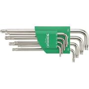 10771/8 - Zestaw kluczy trzpieniowych zagiętych, długich z kulką, Torx, T9 - T40 (8 szt.)