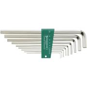 10765/9 - Zestaw kluczy trzpieniowych zagiętych, długich, 6-kątnych, 1,5 - 10 mm (9 szt.)