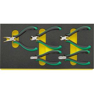 TCS 6707-6711 - Moduł szczypiec dla elektroników (5 szt.), wkładka piankowa