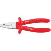 6501 7 160 VDE - Szczypce uniwersalne izolowane VDE, szczęki chromowane, 160 mm