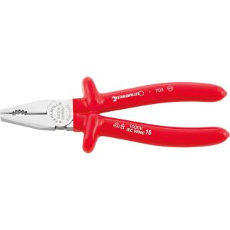 6501 7 180 VDE - Szczypce uniwersalne izolowane VDE, szczęki chromowane, 180 mm