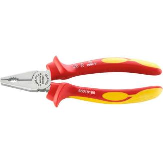 6501 8 200 VDE - Szczypce uniwersalne izolowane VDE, szczęki chromowane, 200 mm