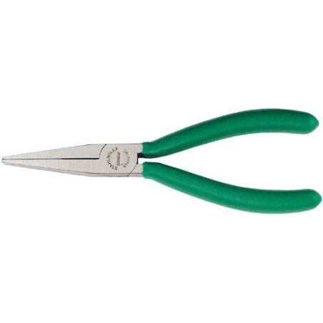 6508 6 160 - Szczypce płaskie, długie, szczęki polerowane, 160 mm
