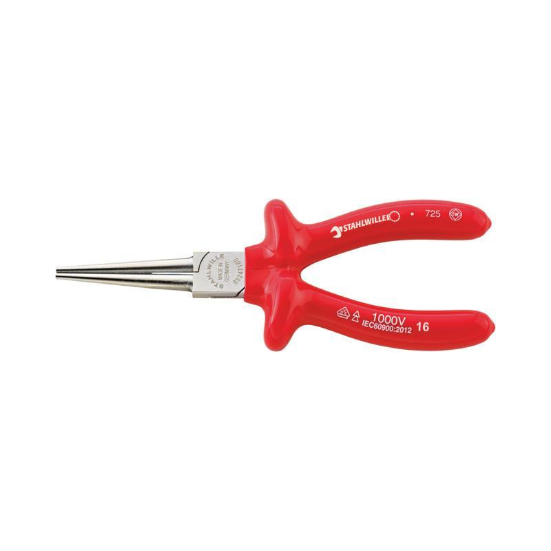 6524 7 160 VDE - Szczypce okrągłe izolowane VDE, długie, szczęki chromowane, 160 mm 6524 7 160 VDE - Szczypce okrągłe izolowane VDE, długie, szczęki chromowane, 160 mm