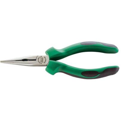 6529 3 145 - Szczypce półokrągłe, z ostrzem tnącym, proste, szczęki polerowane, 140 mm