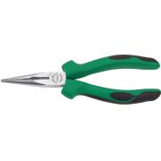 6529 5 160 - Szczypce półokrągłe, z ostrzem tnącym, proste, szczęki chromowane, 160 mm