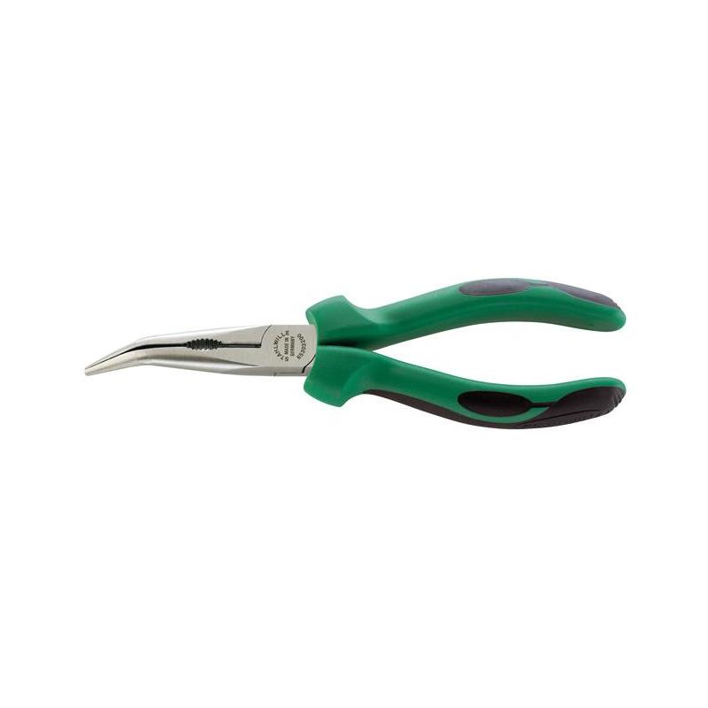 6530 3 160 - Szczypce półokrągłe, z ostrzem tnącym, odgięte 45°, szczęki polerowane, 160 mm 6530 3 160 - Szczypce półokrągłe, z ostrzem tnącym, odgięte 45°, szczęki polerowane, 160 mm