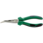 6530 3 160 - Szczypce półokrągłe, z ostrzem tnącym, odgięte 45°, szczęki polerowane, 160 mm