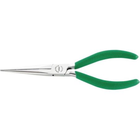 6531 5 170 - Szczypce półokrągłe, długie, dla mechaników, proste, szczęki chromowane, 170 mm