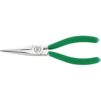 6533 5 160 - Szczypce półokrągłe, długie, dla mechaników, typ "Langbeck", szczęki chromowane, 160 mm