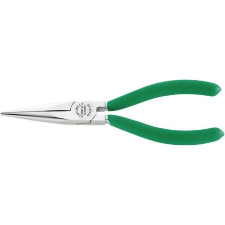 6533 5 160 - Szczypce półokrągłe, długie, dla mechaników, typ "Langbeck", szczęki chromowane, 160 mm