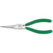 6533 5 160 - Szczypce półokrągłe, długie, dla mechaników, typ "Langbeck", szczęki chromowane, 160 mm