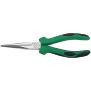 6534 5 200 - Szczypce półokrągłe, dla mechaników, typ "Langbeck", proste, szczęki chromowane, 200 mm