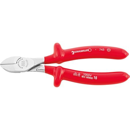 6600 7 160 VDE - Szczypce tnące boczne izolowane VDE, szczęki chromowane, 160 mm 6600 7 160 VDE - Szczypce tnące boczne izolowane VDE, szczęki chromowane, 160 mm