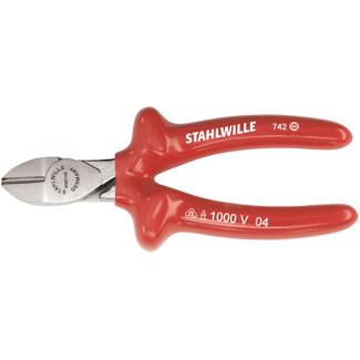 6600 7 180 VDE - Szczypce tnące boczne izolowane VDE, szczęki chromowane, 180 mm