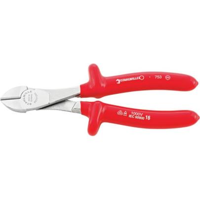 6602 7 160 VDE - Szczypce tnące boczne izolowane VDE, wzmocnione, szczęki chromowane, 160 mm