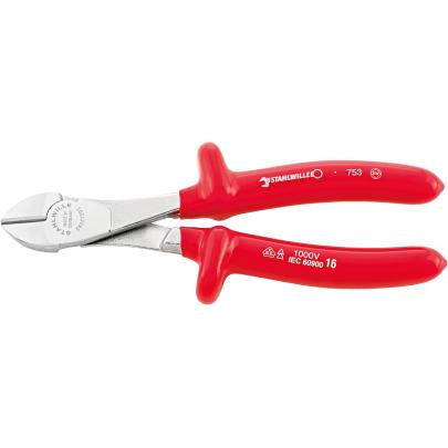 6602 7 250 VDE - Szczypce tnące boczne izolowane VDE, wzmocnione, szczęki chromowane, 250 mm