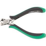 6710 - Szczypce tnące czołowe, dla elektroników, odgięte 90° i pochylone, szczęki polerowane, 120 mm