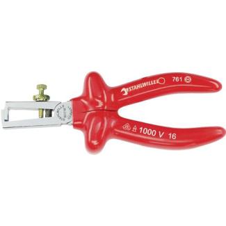 6622 7 160 VDE - Szczypce do zdejmowania izolacji izolowane VDE, szczęki chromowane, 160 mm