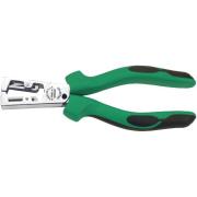 6624 5 160 - Szczypce do zdejmowania izolacji, samonastawne, szczęki chromowane, 160 mm