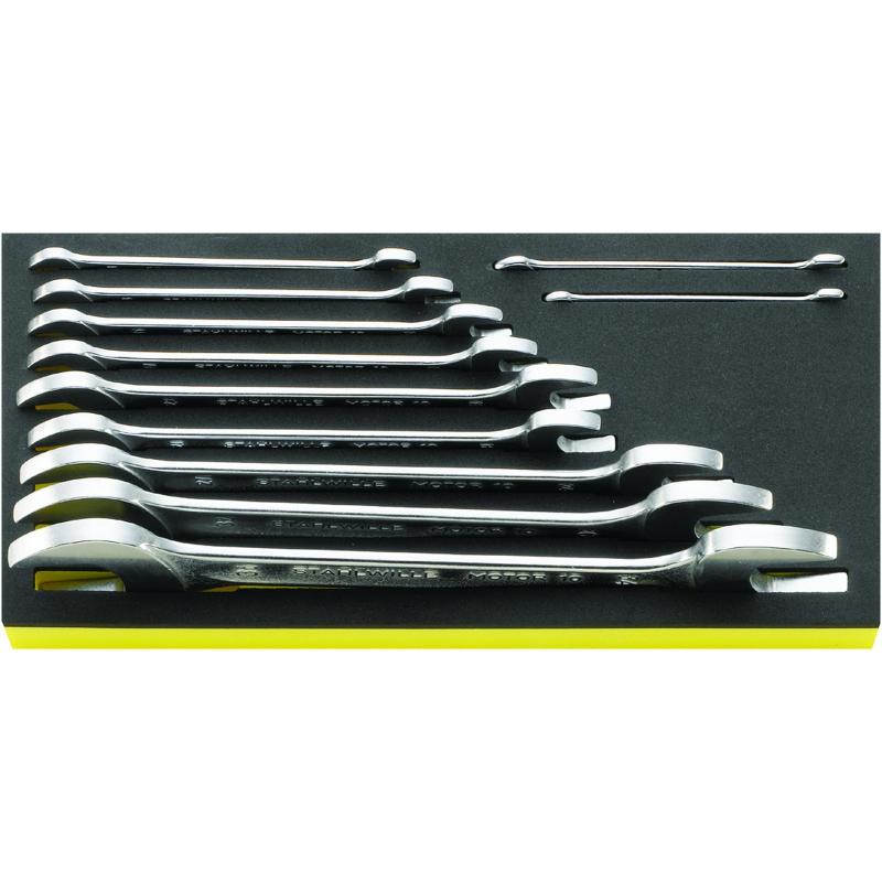 TCS 10/11, 6x7-34x36 mm - Moduł kluczy płaskich MOTOR, 6x7 - 34x36 mm (11 szt.), wkładka piankowa TCS 10/11, 6x7-34x36 mm - Moduł kluczy płaskich MOTOR, 6x7 - 34x36 mm (11 szt.), wkładka piankowa