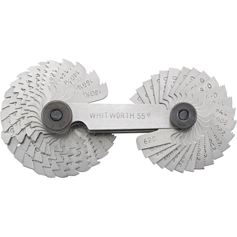 12665 52 - Sprawdzian do gwintów, 0,25 - 6 mm i 4 - 62 zwojów na 1"