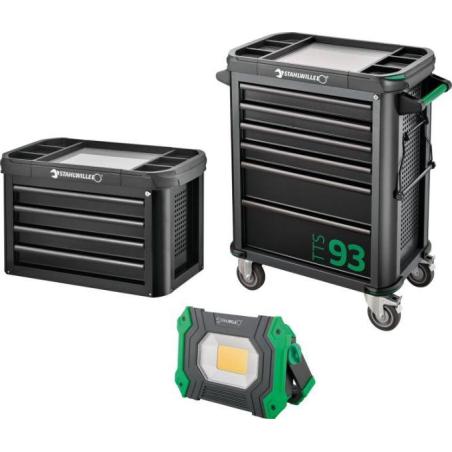 TTS 93 mit TopBox - Wózek narzędziowy TTS93, 6 szuflad, 3 moduły na szufladę + skrzynia 93 TOP BOX TTS 93 mit TopBox - Wózek narzędziowy TTS93, 6 szuflad, 3 moduły na szufladę + skrzynia 93 TOP BOX