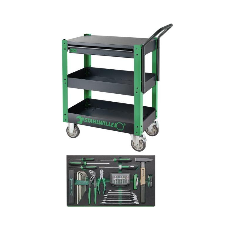 612/83 ST - Zestaw 83 uniwersalnych narzędzi w wózku serwisowym 612 ST