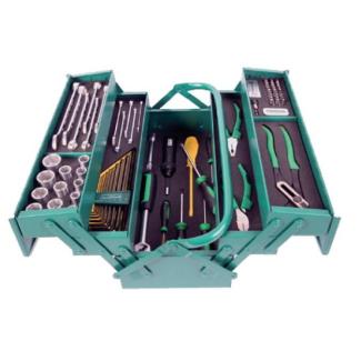 PR150L74 - Zestaw 74 narzędzi w rozkładanej skrzynce narzędziowej 83/09