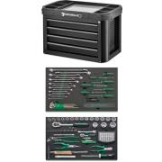 93 TOP BOX/130 - Zestaw 130 narzędzi, 2 moduły, w skrzynce 93 TOP BOX