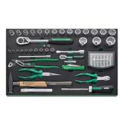 93 TOP BOX/130 - Zestaw 130 narzędzi, 2 moduły, w skrzynce 93 TOP BOX
