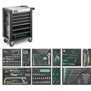 95/250QR - Zestaw 250 narzędzi, 10 modułów, w wózku narzędziowym 95/7 A PRO