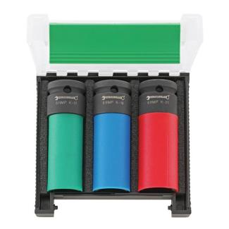 51IMP K/3 - Zestaw nasadek udarowych 1/2" do felg aluminiowych, 17 - 21 mm (3 szt.)