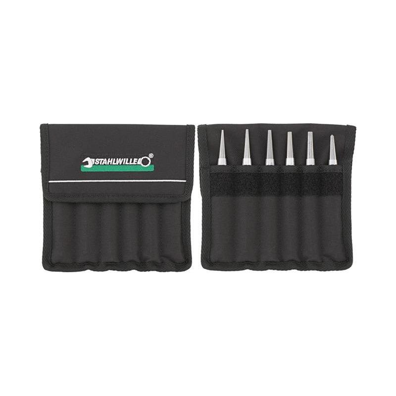 104-105/6T - Zestaw dobijaków do gwoździ, 2 - 6 mm + punktak 10 mm (6 szt.)