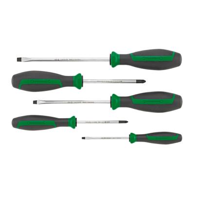 4686 - Zestaw 5 wkrętaków DRALL+ do śrub z rowkiem i Pozidriv, 3,5 - 6,5 mm, PZ1 - PZ2, 96469114