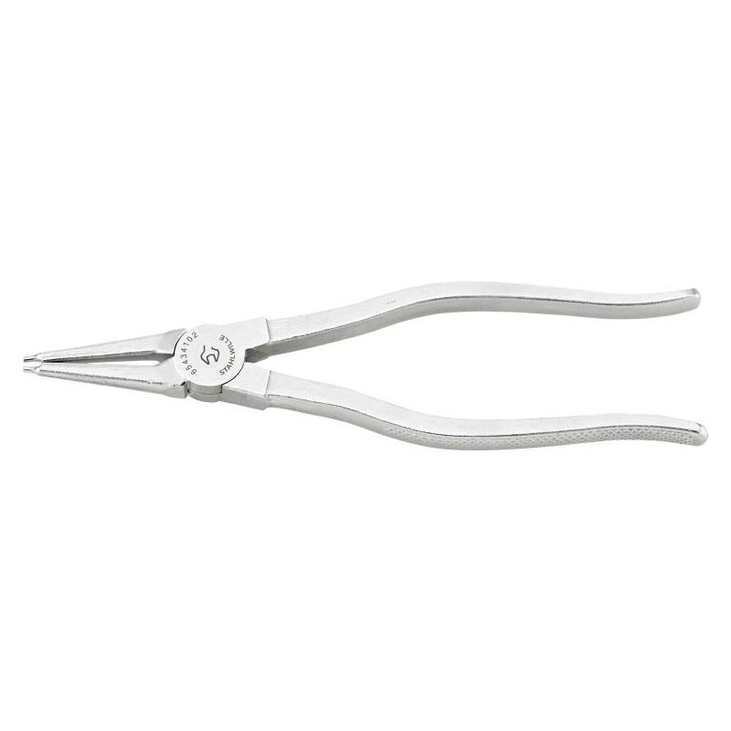 6543 4 100 - Szczypce do pierścieni osadczych wewnętrznych, proste, szczęki chromowane, 8 - 13 mm