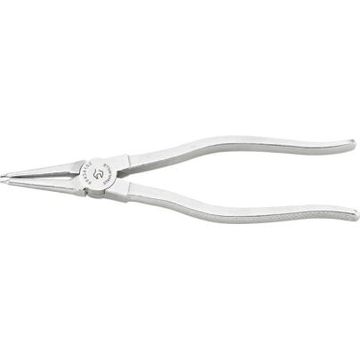 6543 4 100 - Szczypce do pierścieni osadczych wewnętrznych, proste, szczęki chromowane, 8 - 13 mm
