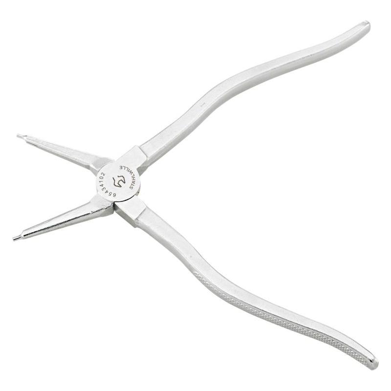 6543 4 100 - Szczypce do pierścieni osadczych wewnętrznych, proste, szczęki chromowane, 8 - 13 mm