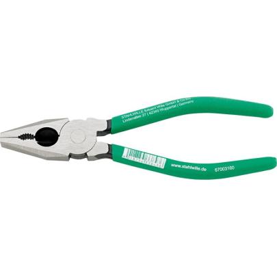 6700 3 160 - Szczypce uniwersalne, szczęki polerowane, 160 mm