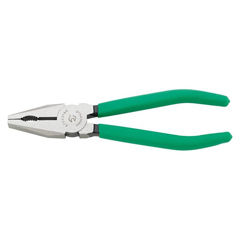 6700 3 180 - Szczypce uniwersalne, szczęki polerowane, 180 mm