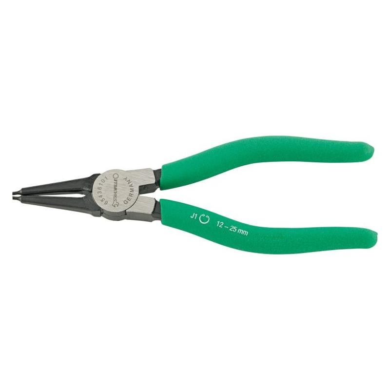 6543 6 101 - Szczypce do pierścieni osadczych wewnętrznych, proste, szczęki polerowane, 12 - 25 mm