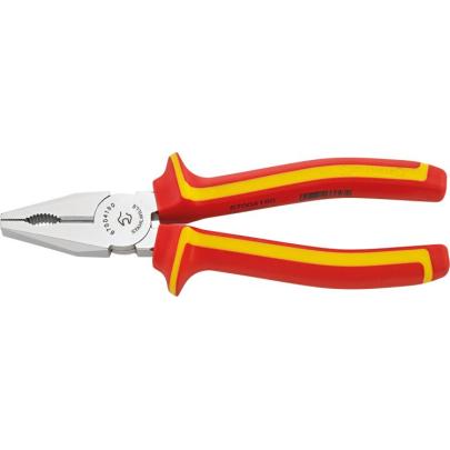 6700 4 180 VDE - Szczypce uniwersalne izolowane VDE, szczęki chromowane, 180 mm